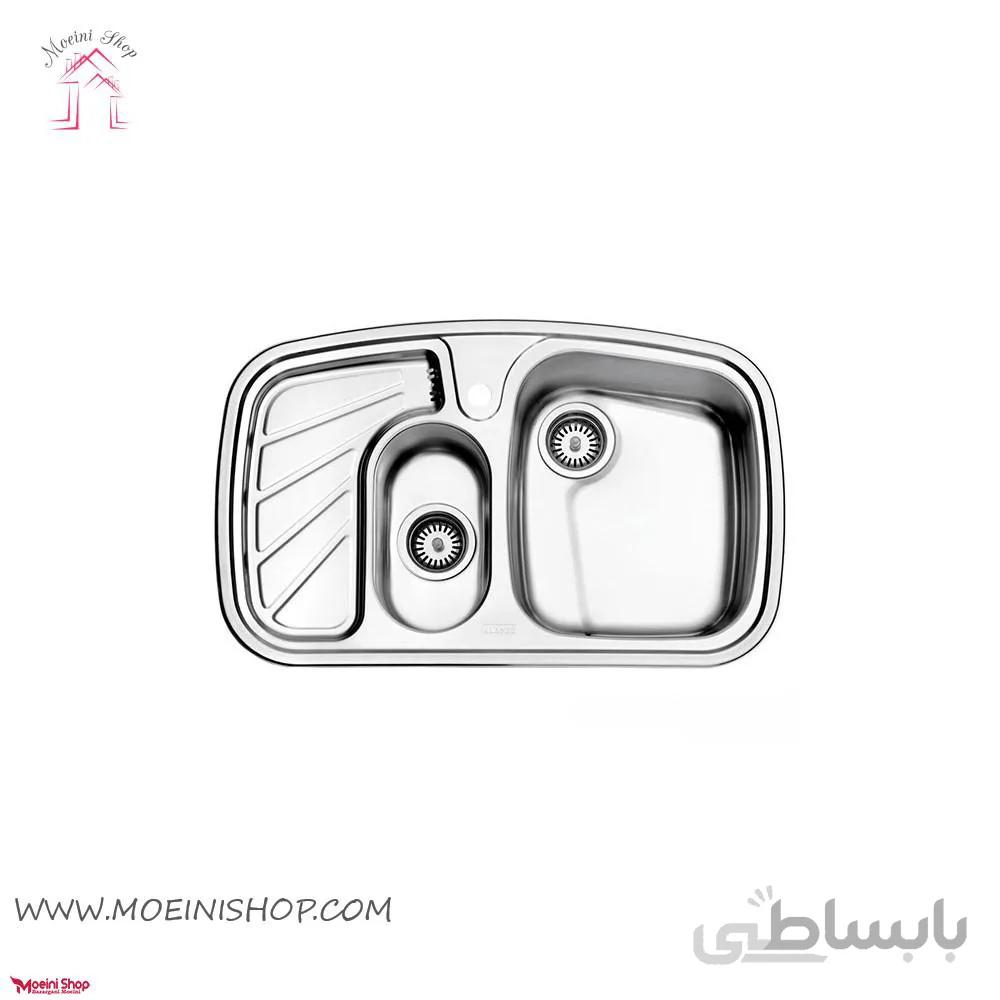 سینک ظرفشویی توکار کد 608 استیل البرز ا 608 توکار