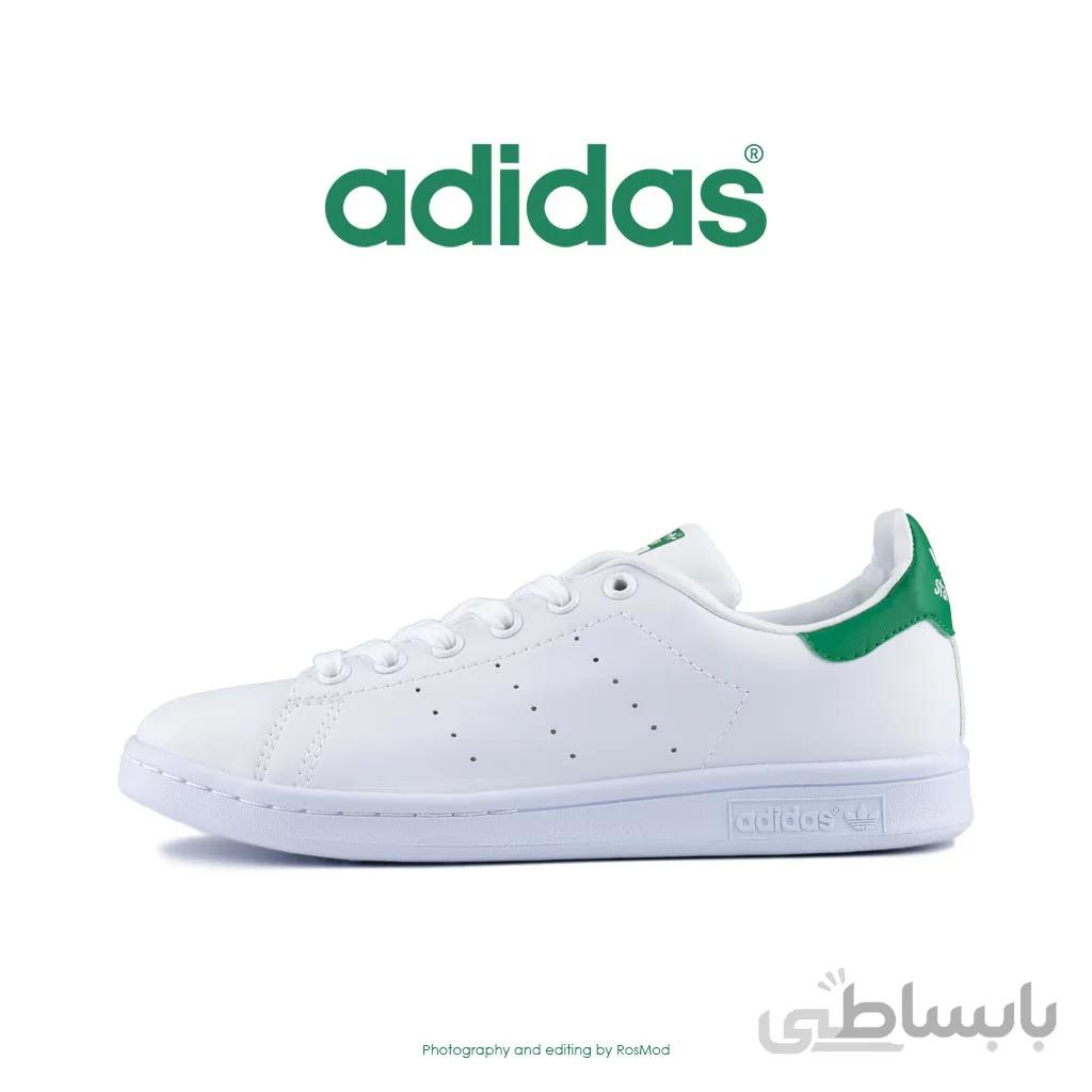 کتانی آدیداس استن اسمیت سفید سبز – Adidas Stan Smith White Cloud Green