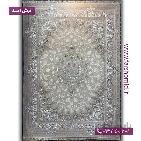 یک تخته 9 متری فرش ماشینی 1250 شانه 10 رنگ کد 4009 نسکافه ای روشن فرش رجال