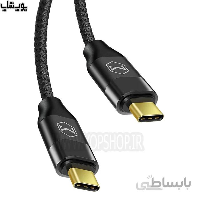 کابل تبدیل تایپ C به تایپ C مک دودو مدل CA-7130 با قابلیت انتقال تصویر