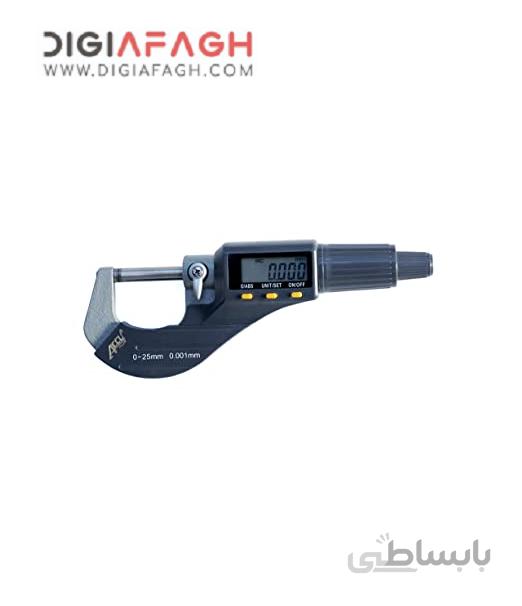 میکرومتر دیجیتال مدل HD دامنه اندازه گیری 25-0 میلیمتر
