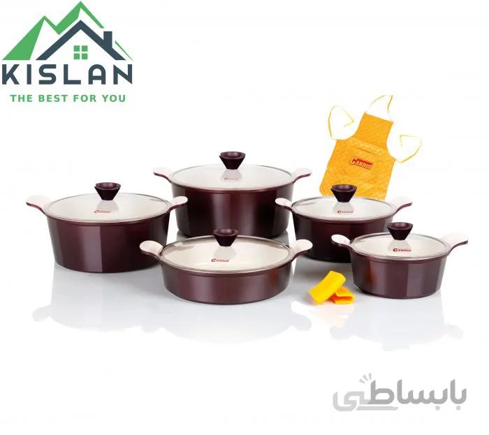 سرویس قابلمه 10 پارچه مدل اسکار کاندید(زرشکی)
