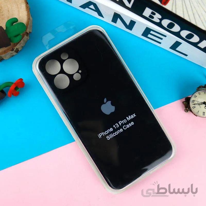 قاب سیلیکونی محافظ لنزدار Iphone 13 pro max اصل مشکی ا Siliconi Cover Case For iPhone 13 Pro Max