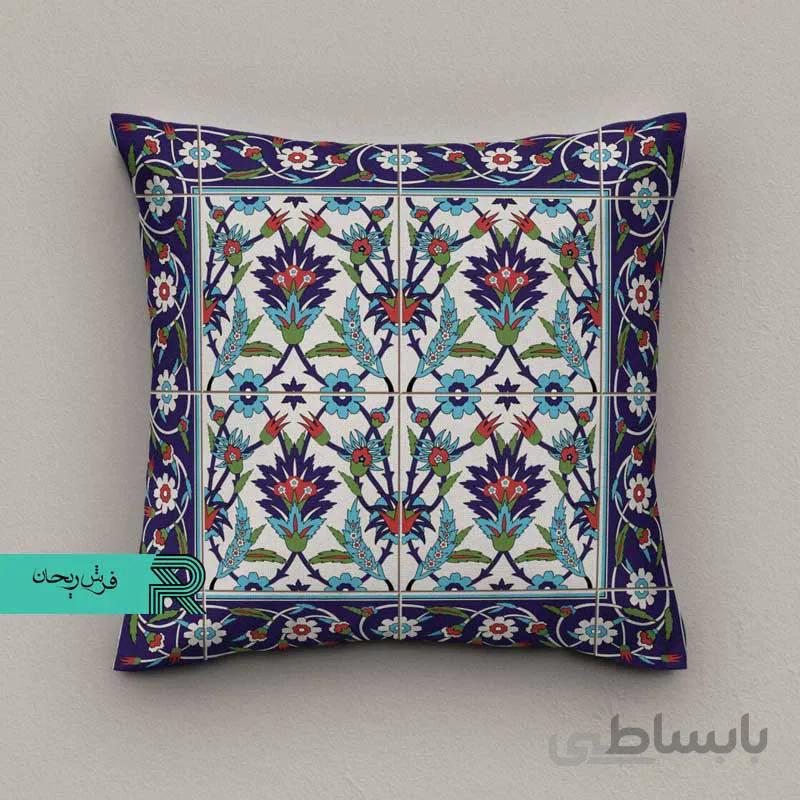 کوسن مخمل طرح اسلیمی کد7
