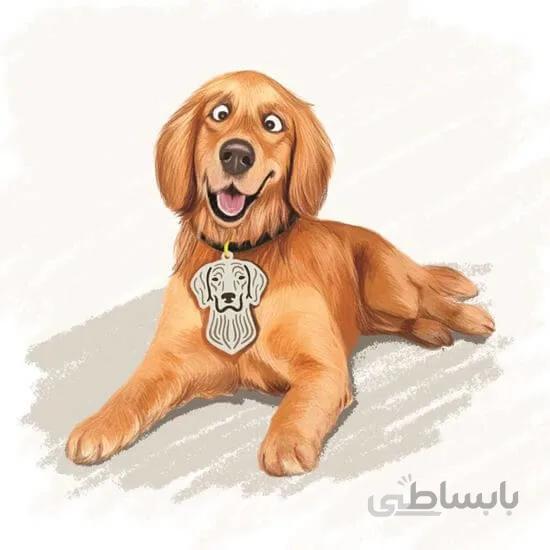 اویز قلاده استیل طرح سگ نژاد 19 کد CD 19 ا Steel Tag Dog Breed 19 Model CD-19