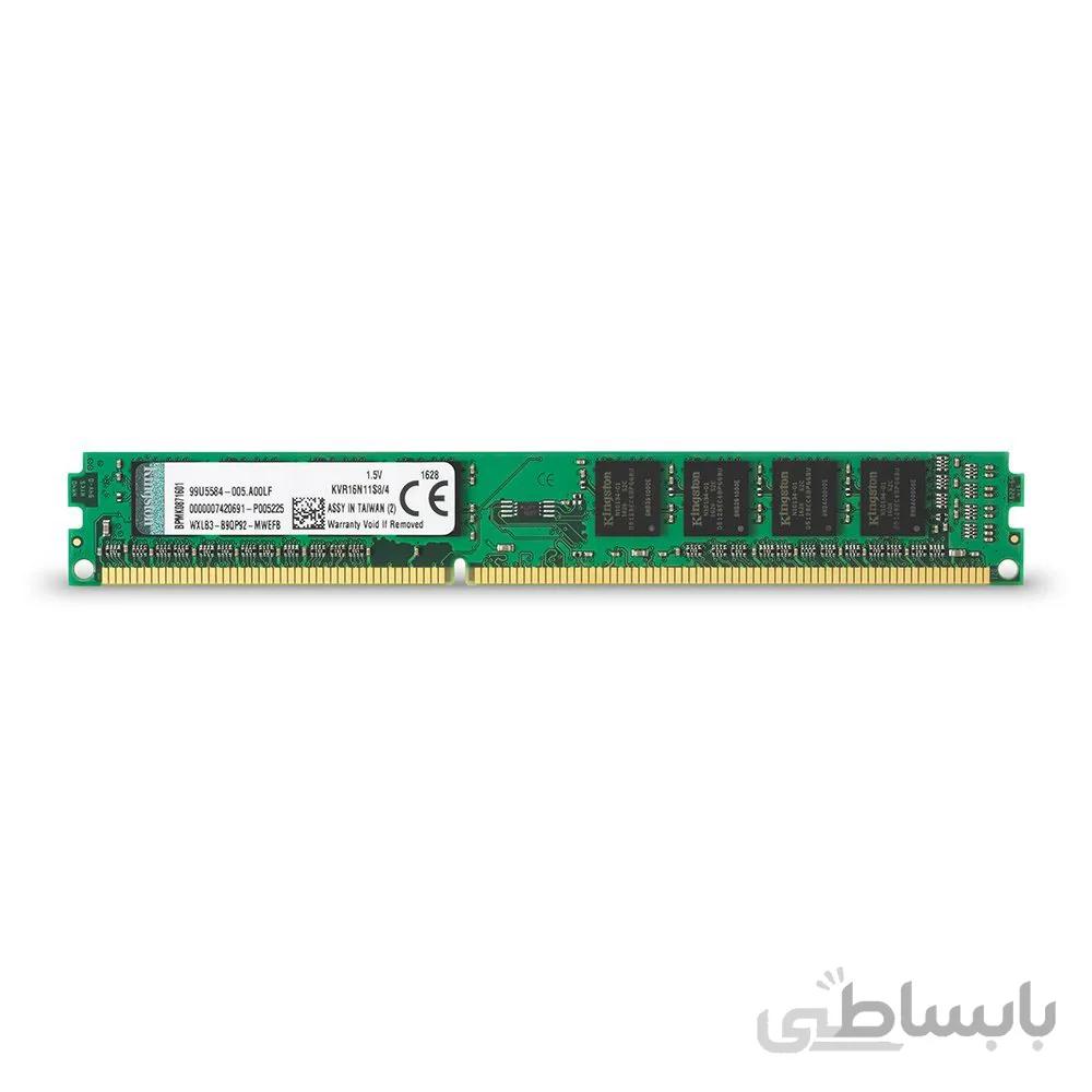 رم کامپیوتر 4گیگابایت kingston نسل DDR3 باس 1600