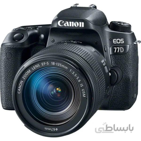 دوربین دیجیتال کانن مدل EOS 77D به همراه لنز 18-135 میلی متر USM ا Canon EOS 77D Digital Camera With 18-135mm USM Lens