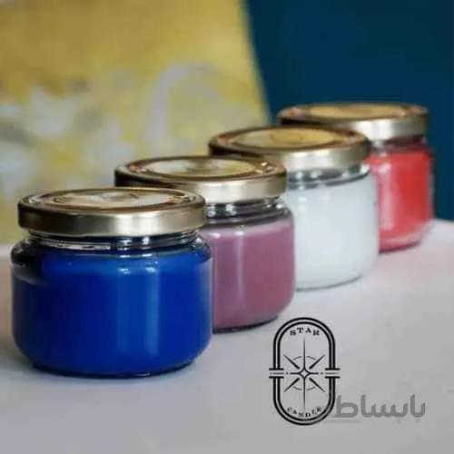شمع دایره ای شیشه ای