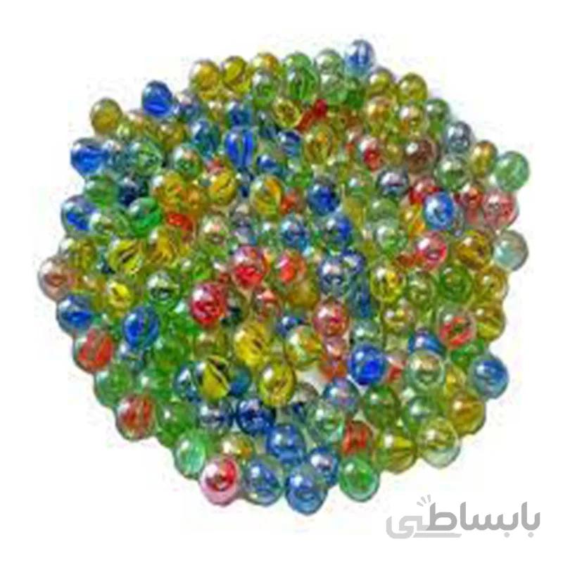 تیله سه پر متوسط بسته 25 تایی