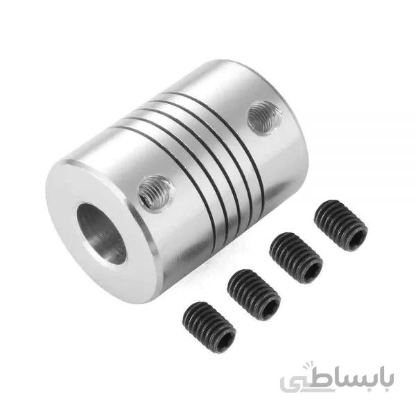 کوپلینگ انعطاف پذیر 5x10x25 ویژه پرینترهای سه بعدی / Flexible coupling 5x10x25