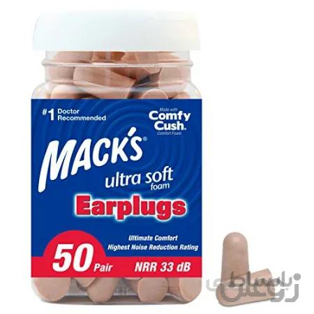 Mack's Ultra Soft Foam Earplugs, 50 Pair - 33dB Highest NRR, Comfortable Ear Plugs for Sleeping, Snoring, Travel, Concerts, Studying, Loud Noise, Work