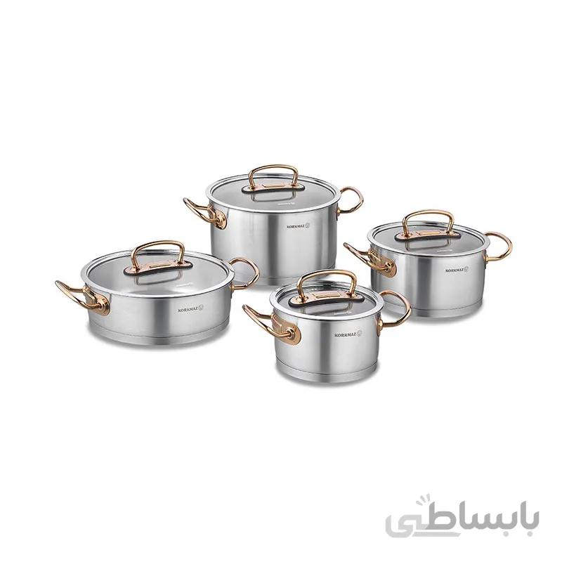سرویس قابلمه کرکماز مدل Proline A1149 ا Korkmaz Proline A 1149 Pot Set