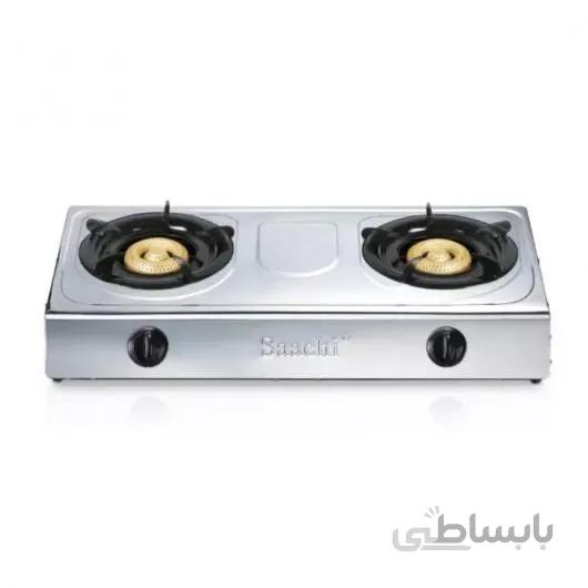 اجاق گاز رومیزی دوشعله ای ساچی Saachi مدل NL-GAS-5221 دوگانه سوز