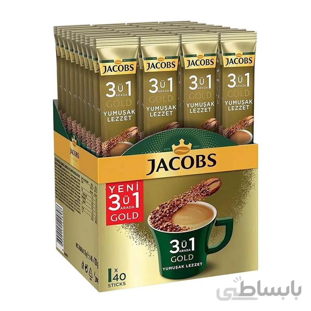 پودر قهوه فوری جاکوبز yumusak lezzet بسته 40 عددی