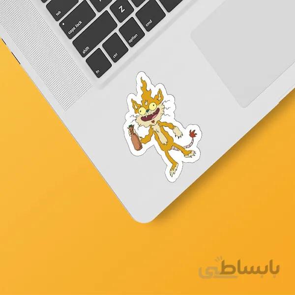 استیکر لپ تاپ طرح Rick&Morty کد ۱۶