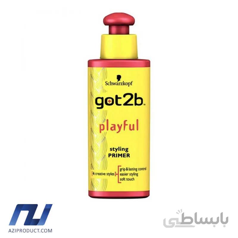پرایمر ژل حالت دهنده مو گات تو بی مدل Playful حجم 100 میل