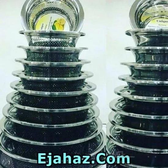 آبکش استیل 11 پارچه یونیک لبه دار