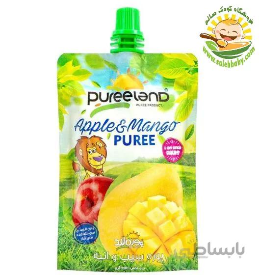 پوره ساندیسی سیب و انبه پوره لند Pureeland