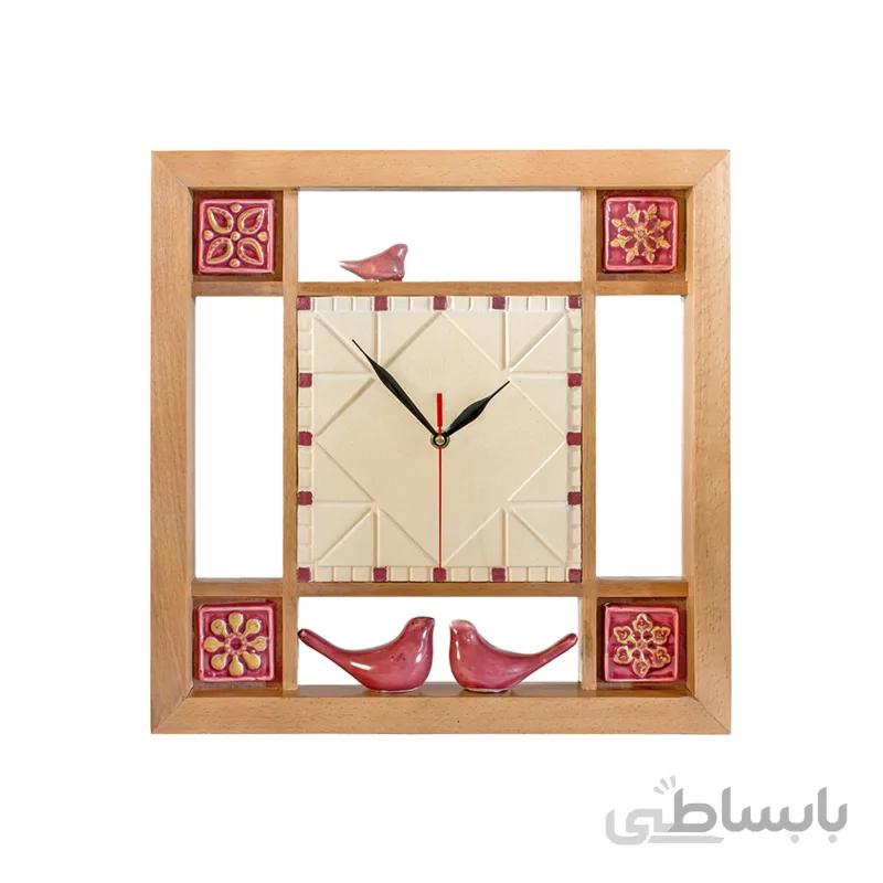 ساعت دیواری طرح ارغوان