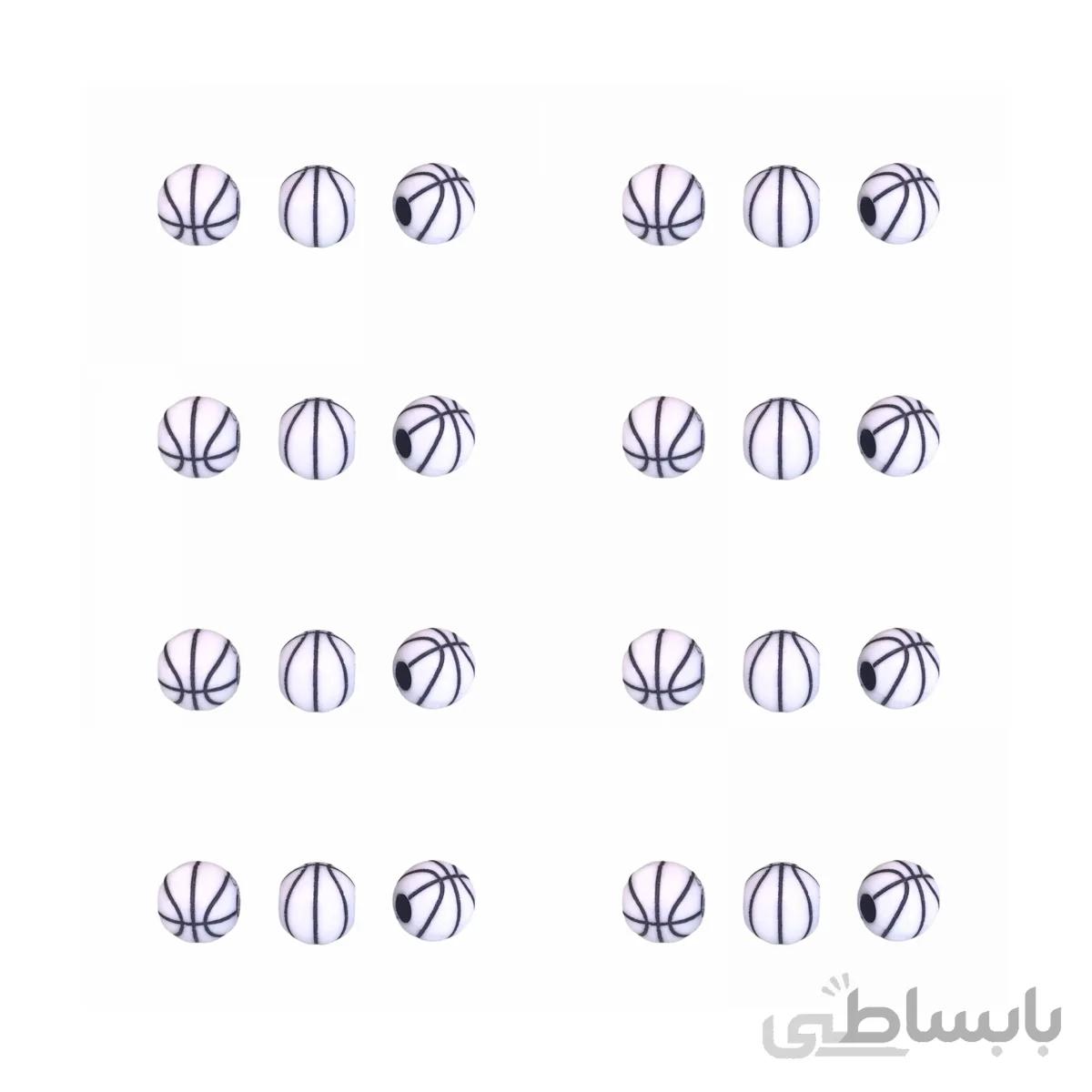 مهره طرح توپ بسکتبال سایز 12 بسته ۸۰عددی