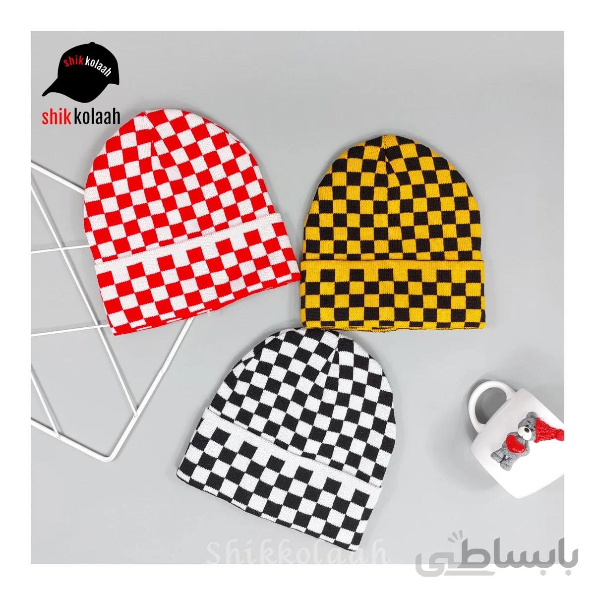کلاه بافت شطرنجی - 601