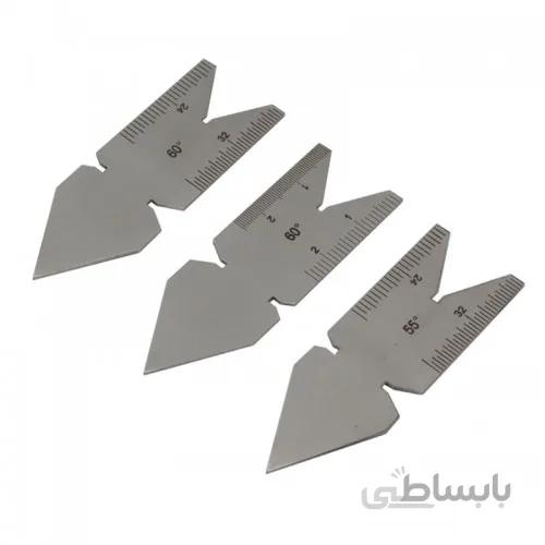 مجموعه سه عددی شابلون رنده پیچ بری 60 و 55 درجه