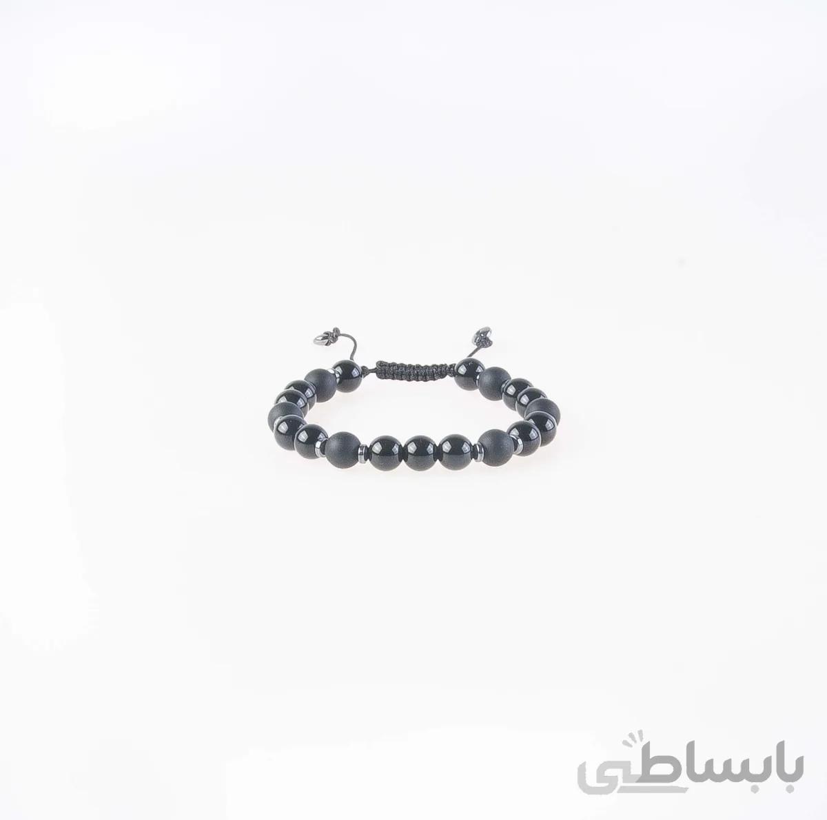 دستبند سنگی نگین دار مردانه PM1020