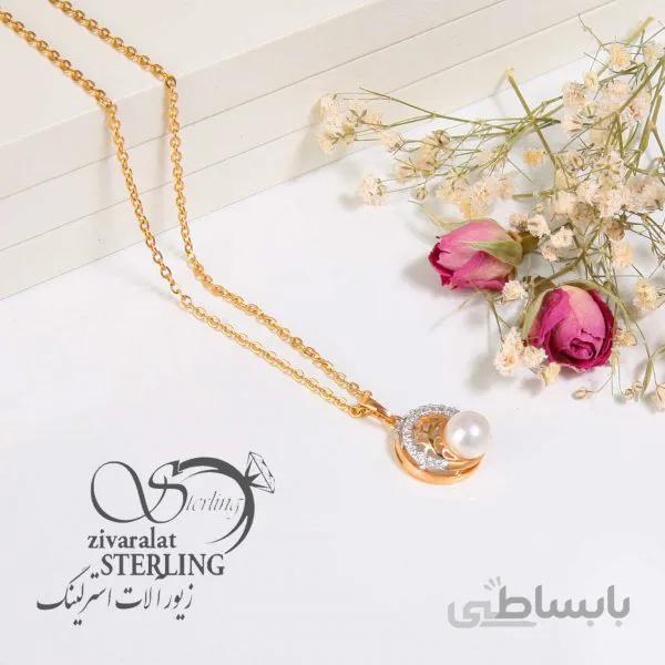 گردنبند زنانه طرح طلا کد 181324