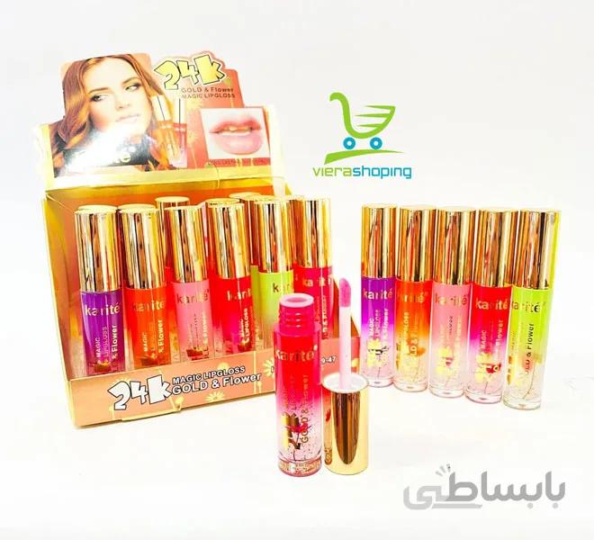 برق لب حرارتی حجم دهنده ی 24k کاریت karite