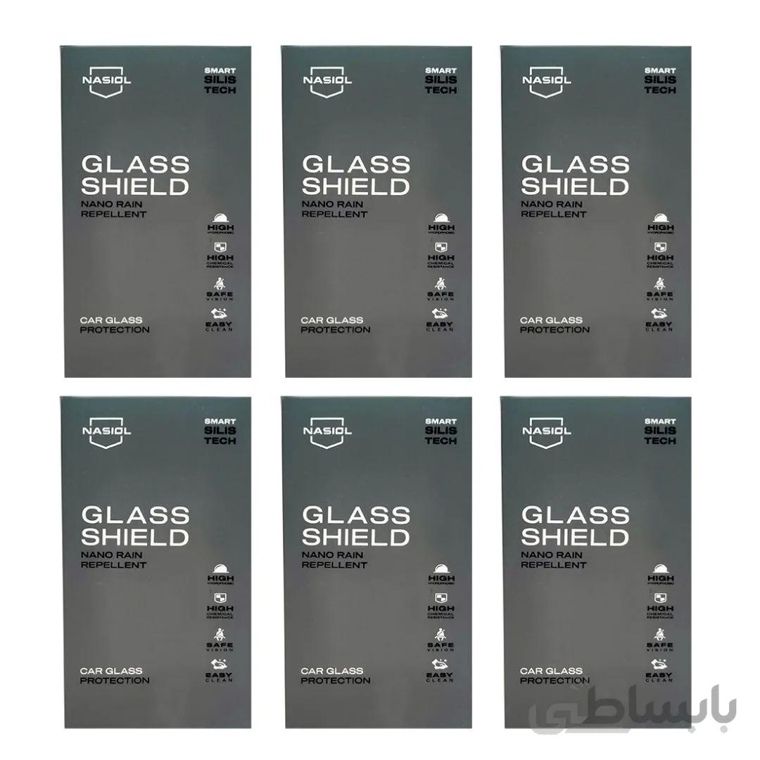 نانو سرامیک شیشه خودرو ناژول بسته 6 عددی Nasiol Glasshield 6 pieces