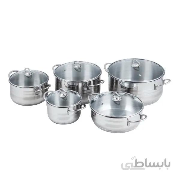سرویس پختوپز استیل AEC (آایسی) 10پارچه مدل 10PCS