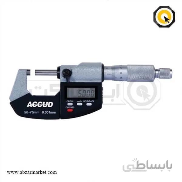 میکرومتر دیجیتال 50-75 Accud ( آکاد ) مدل 01-003-311 ا ارسال رایگان و فوری + ضمانت اصالت کالا