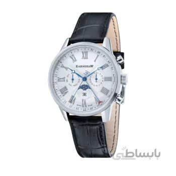 توماس ارنشاو مردان ES-0017-02 افسر نمایشگر آنالوگ کوارتز ساعت سیاه سوئیس ا Thomas Earnshaw Men's ES-0017-02 Officer Analog Display Swiss Quartz Black Watch