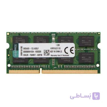 رم لپ تاپ کینگستون 1600 ram kingston 8Gb pc3L-12800mhz