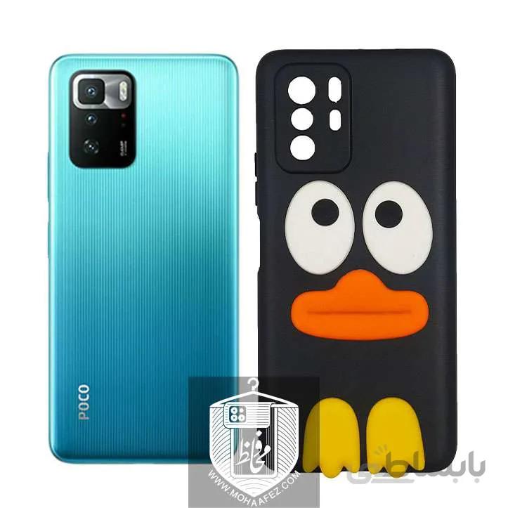 قاب ژله ای شیائومی Poco X3 GT طرح اردک کد XM522