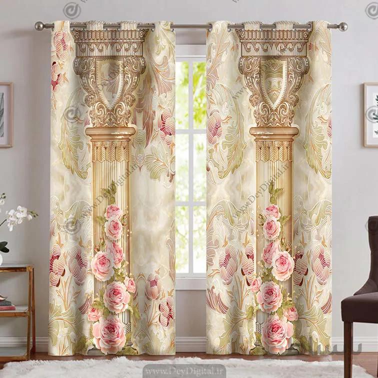 پرده ساده و شیک پذیرایی PK-4920