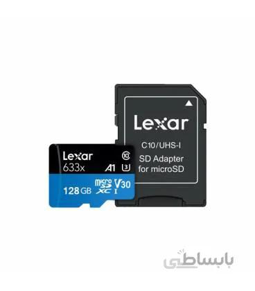 کارت حافظه لکسار ظرفیت 128 گیگابایت مدل High-Performance 633x UHS-I U3 A1 Class 10