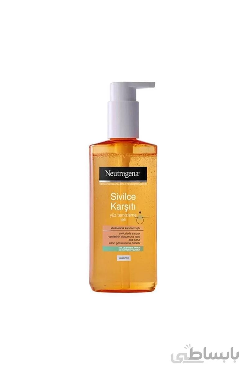 Neutrogena ژل پاک کننده صورت ضد آکنه ۲۰۰ میلی لیتر