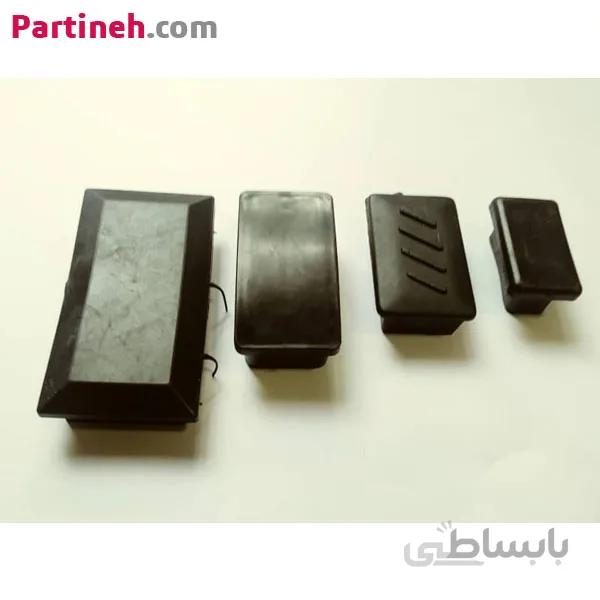پایه درپوش پلاستیکی PVC قوطی مستطیلی ۴۰ در ۸۰ میلیمتر
