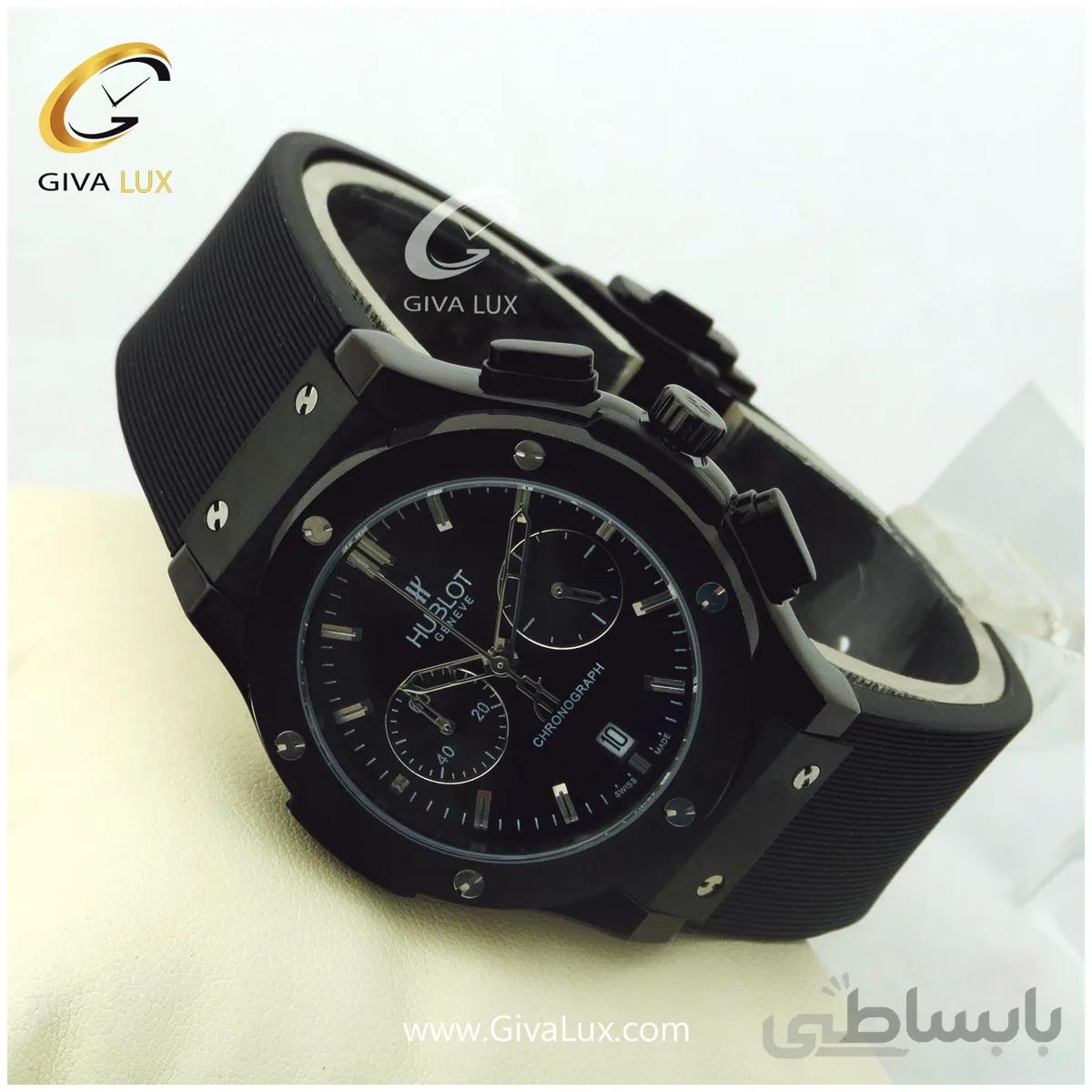 ساعت مچی فول استیل ضد حسایت سه موتوره زنانه هابلوت کد 980192