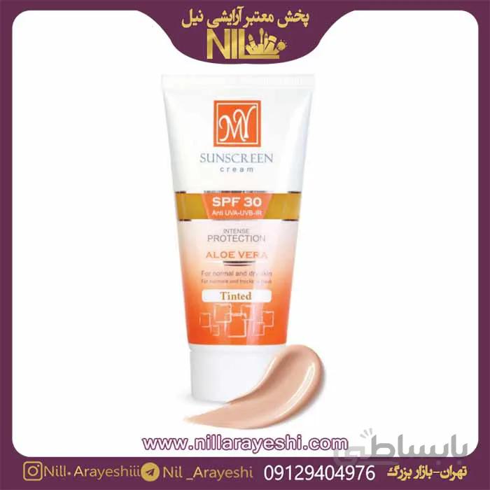 کرم ضد آفتاب رنگی SPF ۳۰ مای مناسب پوست خشک و نرمال