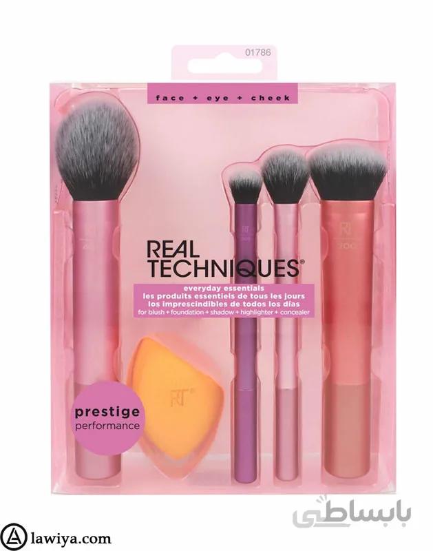 ست براش و پد آرایشی Everyday Essentials ریل تکنیک ا Real Techniques Everyday Essentials Brush Set