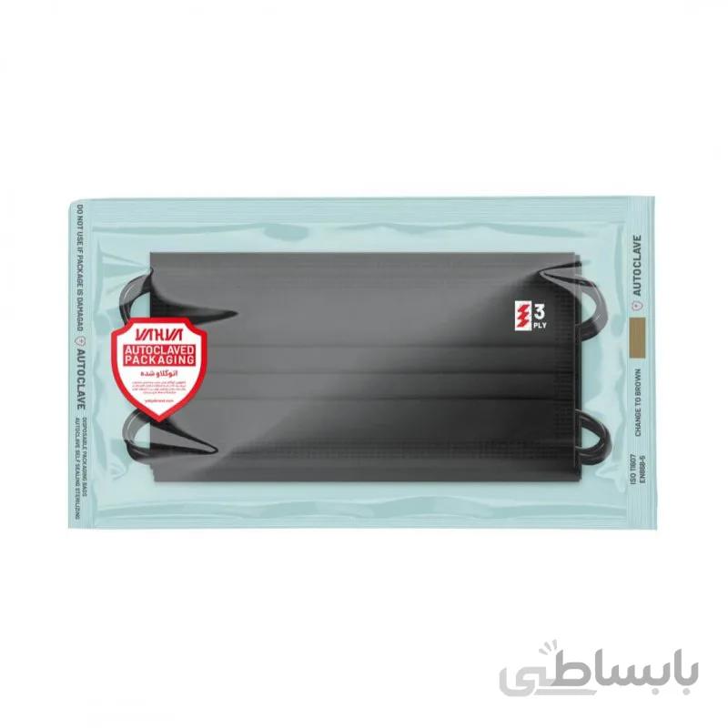 ماسک کد 29 سه لایه استریل پرستاری مشکی یحیی