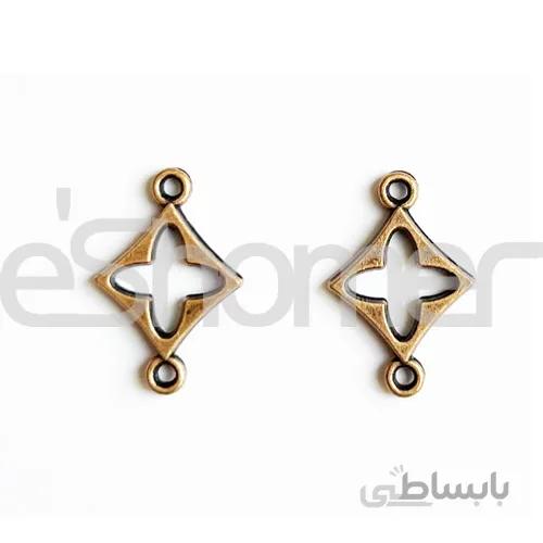 خرج کار برنزی آویزی kkb1006 بسته 2 عددی