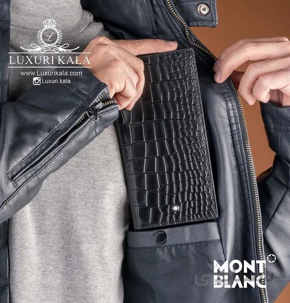 کیف پول کتی تمام چرم Mont Blanc ا Mont Blanc Wallet
