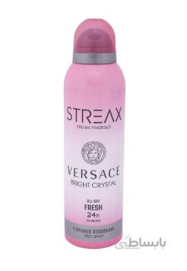 اسپری بدن زنانه استریکس مدل VERSACE Bright Crystal حجم 200 میلی لیتر