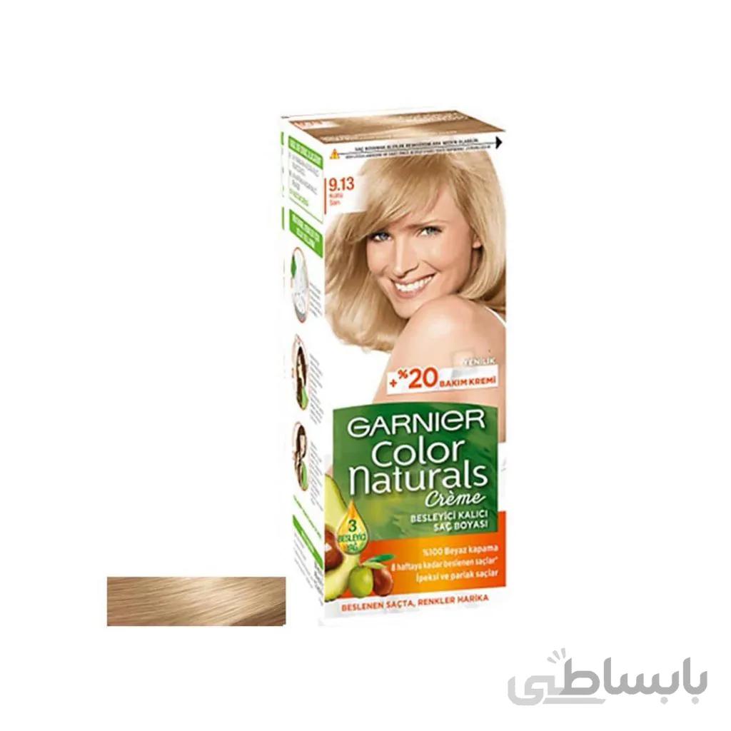 رنگ مو بلوند بژ روشن گارنیر 9.13 Garnier Naturals