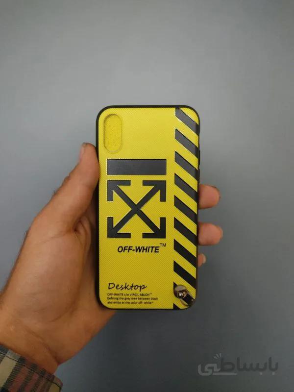 قاب گوشی اپل ایفون x/xs طرح off white