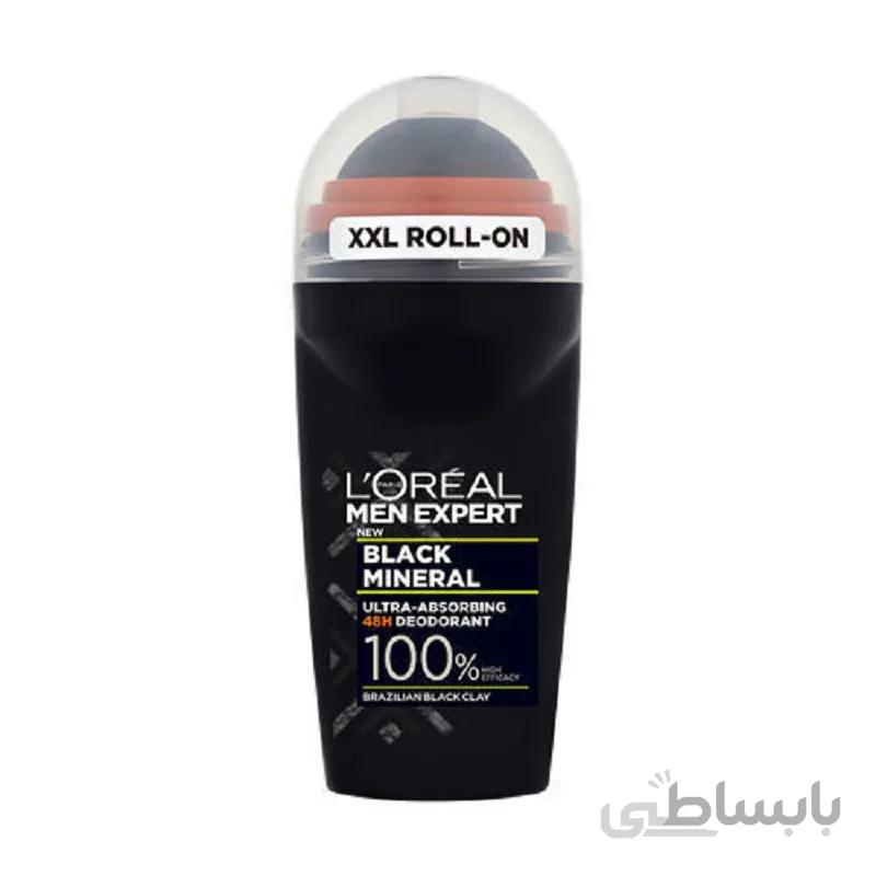 رول ضد تعریق مردانه لورآل Black Mineral ا برند :