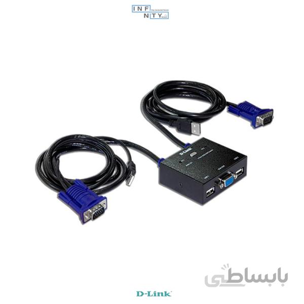 سوییچ 2 پورت USB KVM دی-لینک D-LINK مدل KVM-221